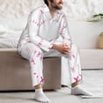 thumbnail image 7 of Sikiie Breast Cancer Awareness (4) Mens Pajama Set, Soft Warm Long Sleeve Sleepwear, Cozy Button-Down Pjs for Men-XX-Large, 7 of 7