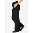 thumbnail image 3 of Woman Within Plus Size Stretch Denim Wide-Leg Five-Pocket Jeans, 3 of 6