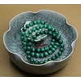 thumbnail image 5 of Natural AA Grade Malachite Gemstone 8mm Round Beads Stretch Bracelet 7" Unisex, 5 of 6