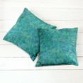 thumbnail image 2 of Ambesonne Abstract Throw Pillow Cover 2 Pack, Triangle Mosaic Design, 18", Green Navy, 2 of 6