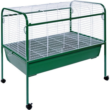 Prevue Pet Products Small Animal Cage with Stand, Green and White