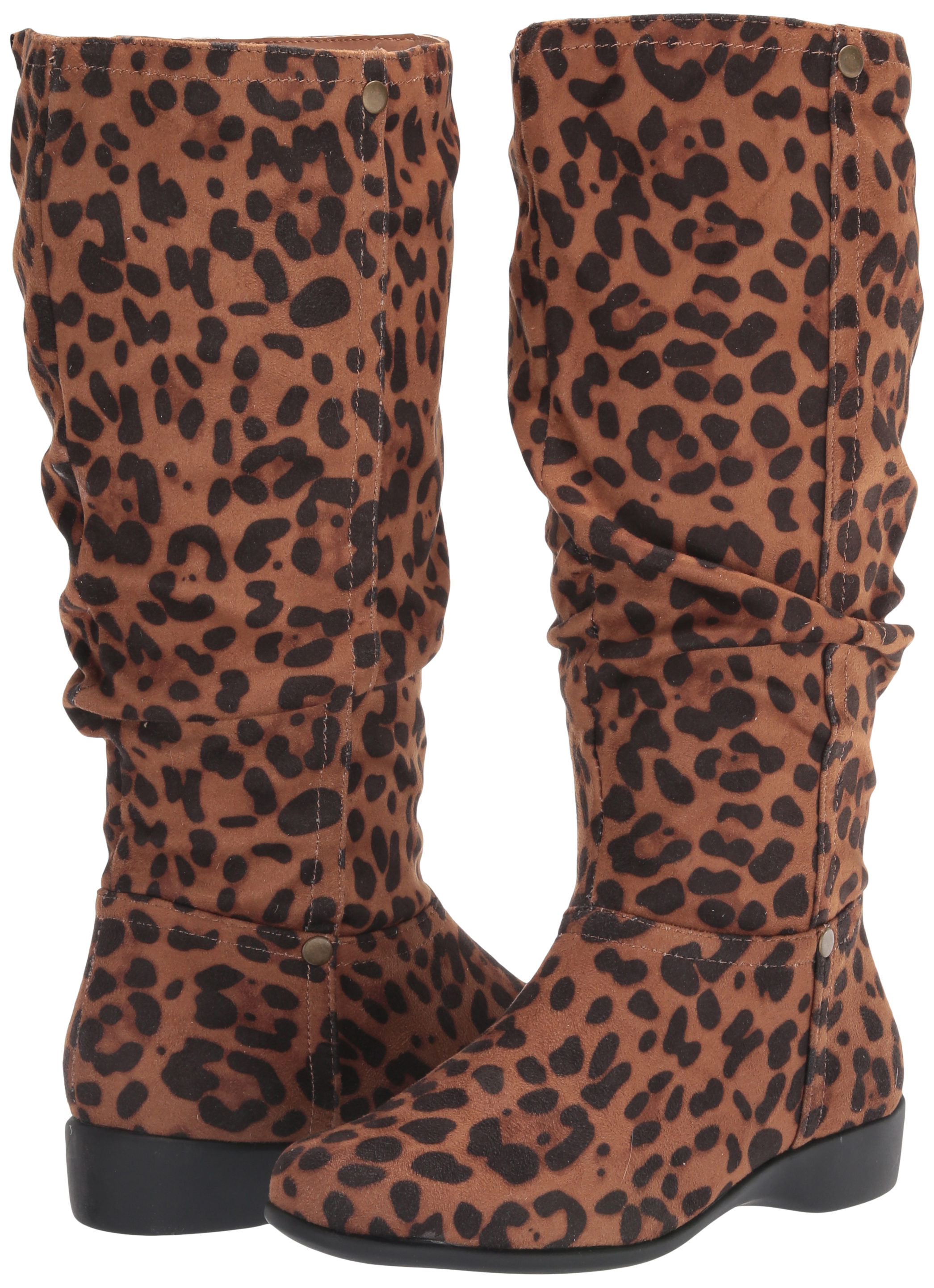 wide calf leopard boots