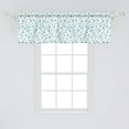 thumbnail image 2 of Ambesonne Spring Window Valance, Pattern with Flower Stem, 54" X 18", Pale Blue Teal White, 2 of 3
