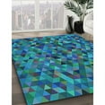 thumbnail image 2 of Ahgly Company Indoor Rectangle Patterned Dark Turquoise Green Area Rugs, 4' x 6', 2 of 6