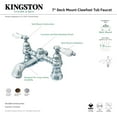 thumbnail image 4 of Kingston Brass CC1132T5 Vintage 7" Center Deck-Mount Clawfoot Tub Faucet, Oil Rubbed Bronze, 4 of 5