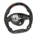 thumbnail image 1 of LED Steering Wheel, Simple Installation Oxidation  Heat Resistant Racing Steering Wheel Flat Bottom D Type with LCD Display for Automobile, 1 of 7