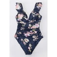 thumbnail image 3 of Stylish V Neck Ruffled One Piece Swimsuit Women's Monokini, 3 of 4