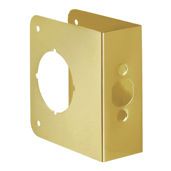 Belwith Products 2081-PB 4.5 in. Polished Brass Door Reinforcer