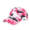 thumbnail image 2 of Camo Low Profile Cap – Adjustable Rugged Outdoor Baseball Hat Pink, 2 of 3