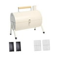 thumbnail image 3 of Parrilla de carbón portátil para exteriores, cocina de mesa para patio, camping y playa Blanco, 3 of 8