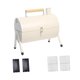thumbnail image 3 of Parrilla de carbón portátil compacta, pequeña, con bisagras, resistente, para exteriores Blanco, 3 of 9