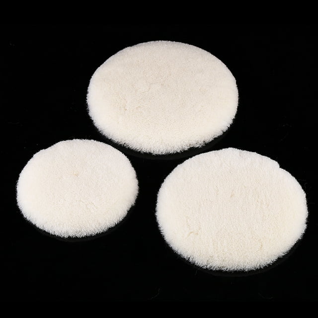KIMISS 1 Pieza De Almohadilla Para Pulir De Lana, Almohadilla Para Pulir De Lana, Almohadilla De Encerado Para Pulir Y Pulir De Lana Blanca Para Pulidor De Automóviles, 3" 4" 5"