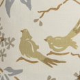 thumbnail image 2 of Khaki White Birds and Leaves Down Throw Pillow, 2 of 3