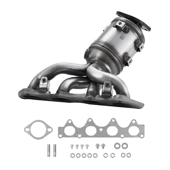 VEVOR Catalytic Converter, Compatible with Kia Soul Rio/Hyundai Veloster Accent, 1.6L L4, Front, Replacement OE 674-891, 16680, Stainless Steel High Flow Converter, for Exhaust Gas Purification