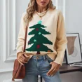 thumbnail image 2 of Drizzle suéter de árbol de Navidad para mujer Otoño e Invierno cuello redondo prendas de punto sueltas para vacaciones para mujer, 2 of 5