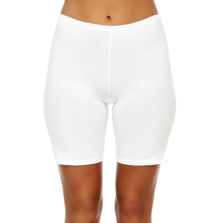 Women's Calida 26024 Comfort Stretch Cotton Medium Leg Panties (White L) 