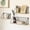 Black, variant on Modern Wall Mounted Floating Shelf – White Wire Metal & Wood Wall Storage Organizer for Home Office, Small