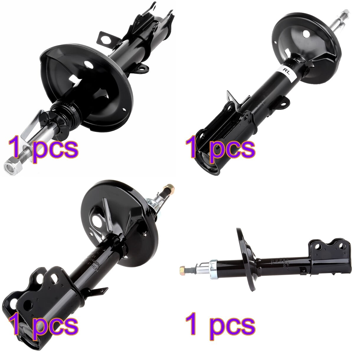 Shocks Front Rear,cciyu Shock Absorbers for 1998 1999 2000 2001 2002 for Chevy Prizm,1993 1994 1995 1996 1997 for Geo Prizm,1993-1998 1999 2000 2001 2002 for Toyota Corolla Parts Struts (4pc Set)