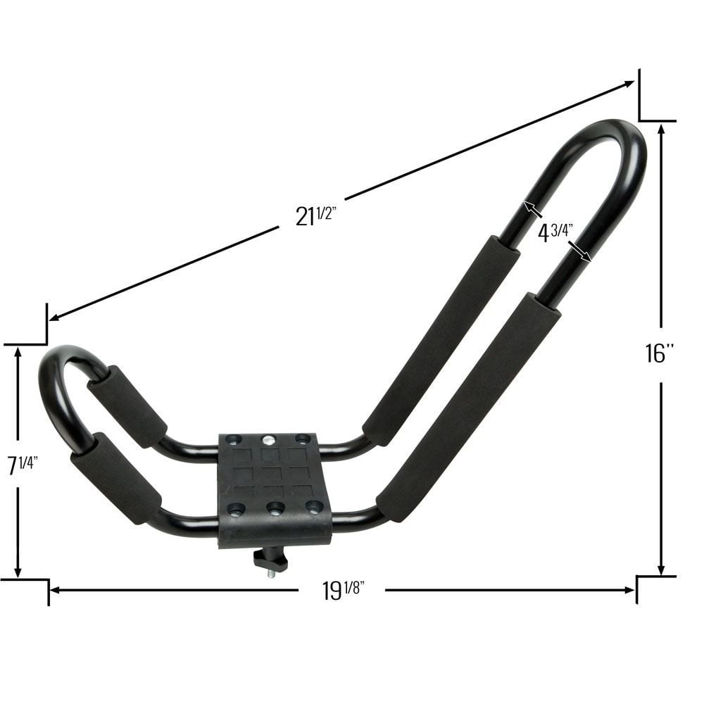 Elevate Outdoor T-RACK-DLX T-Rack Kayak & Canoe Roof Carrier Rack