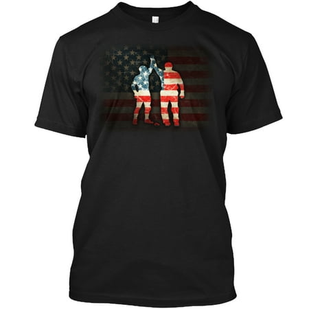 - New Wrestling Champ Flag Design Hanes Tagless Tee T-Shirt