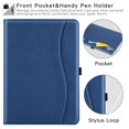 thumbnail image 2 of Case for New iPad Pro 11 Inch Case 2024 5th Generation M4, Premium PU Leather Cover with Auto Wake/Sleep, Multiple View Angles, Navy Blue, 2 of 8