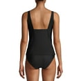 thumbnail image 3 of Gloria Vanderbilt Solid Princess Ruched Tankini Swimsuit Top, 3 of 6