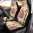thumbnail image 2 of FMSHPON Set of 2 Car Seat Covers Circus Show Universal Auto Front Seats Protector Fits for Car,SUV Sedan,Truck, 2 of 5