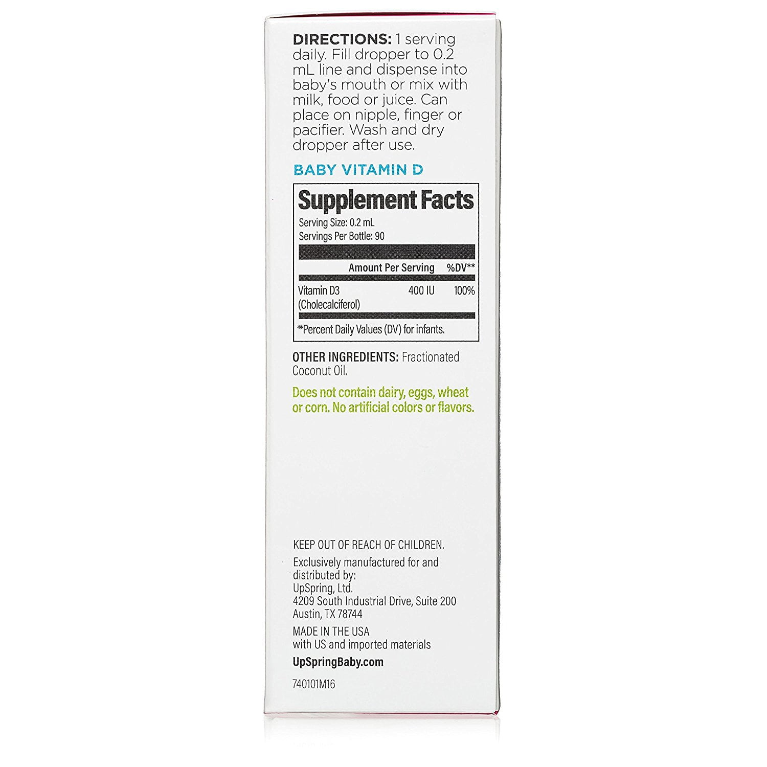 Wellbaby D 400 Iu Vitamin D Dietary Supplement Drops 68 Oz