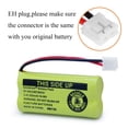 thumbnail image 3 of Batería para teléfono inalámbrico BAOBIAN BT18433/BT28433 2.4V 550mAh, 3 of 6
