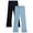 Blue/Black, variant on RBX Girls Leggings - 2 Pack Stretchy Girl Flare Leggings with Pockets Yoga Pants for Girls (7-16)