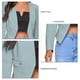 thumbnail image 3 of Blazers De Oficina Para Mujer, Chaquetas De Blazer Para Mujer, Color Puro, Parte Delantera Abierta, Ajuste De Piel, Poliéster, Elegante, Elegante, Manga Larga Para Cita Para El Anggrek Otros, 3 of 5