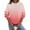 Hot Pink, variant on cocolona Womens Casual Sweatshirts Fall Crewneck Long Sleeve Shirts Fashion Gradient Color Pullover Tops Loose Comfy Blouses