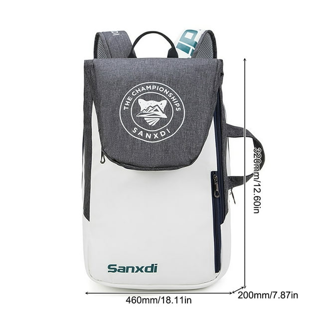 Holds 3 Rackets Tennis Backpack Large Capacity Badminton Rackets Bag Waterproof for Tennis/Pickleball/Badminton/Squash Sports