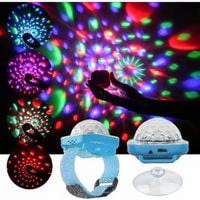 Disco Light Star Projector Party Ball Lights Kids Disco Watch Mini LED Color Changing Blue Bracelet Blue Walmart