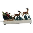 thumbnail image 2 of Animated Christmas Village Accessory - Santa in Sleigh with Reindeer, 2 of 3