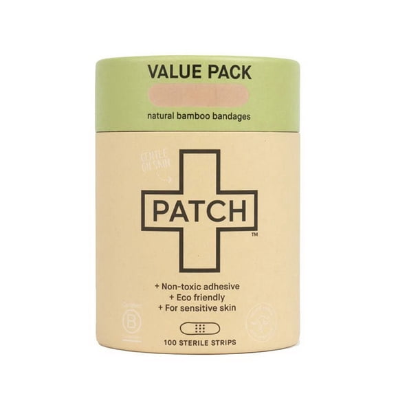 Nutricare Patch Natural Bamboo Bandages, Adhesive Strips-100 CT