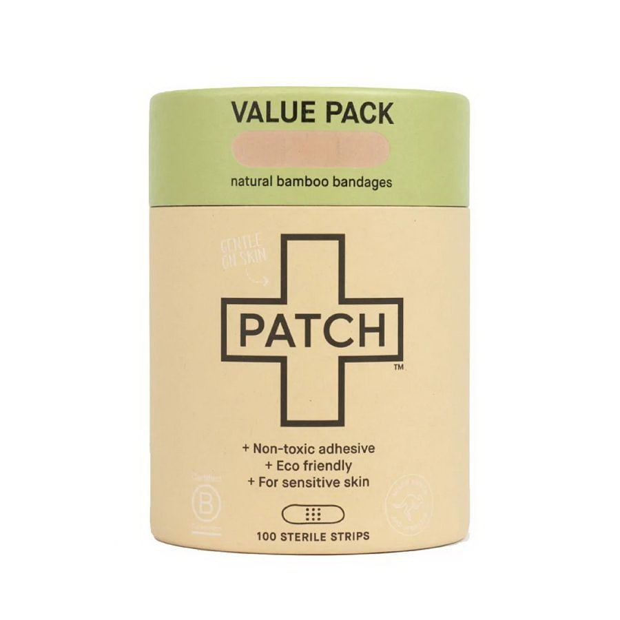 Nutricare Patch Natural Bamboo Bandages, Adhesive Strips-100 CT