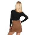 thumbnail image 5 of Women's High Waist Zipper Front Mini Skirt Casual A Line Short Bodycon Skirt, 5 of 6