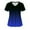 Dark Blue, variant on V-Neck Gradient Scrubs Tops for Women Stretch Wrinkle-Resist Medical Nursing Uniform with 2 Pockets Comfortable Lightweight Working Uniform Short Sleeve Printing Blouse Purple