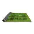 thumbnail image 2 of Ahgly Company Indoor Rectangle Abstract Green Modern Area Rugs, 2' x 5', 2 of 4