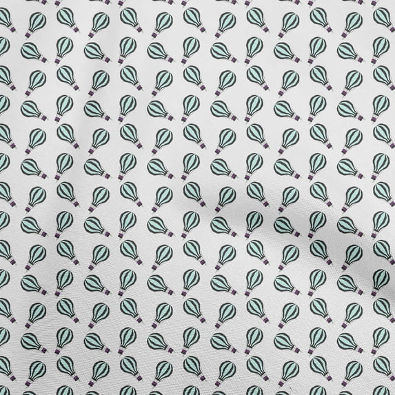 oneOone Velvet Aquamarine Fabric Travel Dress Material Fabric Print Fabric By The Yard 58 Inch Wide