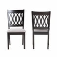 thumbnail image 3 of Baxton Studio Florencia Grey Fabric and Espresso Brown Wood Dining Chair, 3 of 9
