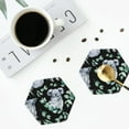thumbnail image 5 of Balery 6 Pcs Cartoon Koala Bearleather Coasters Set, Drink Table Cup Coasters For Living Room Kitchen Coffee Decor, 5 of 9