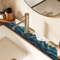 thumbnail image 2 of Yayeee Faucet Mat for Kitchen Sink 30" Diatomite Long Splash Guard Pad, Blue Mountains, 2 Pack, 2 of 7