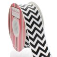 thumbnail image 1 of 1.5" Black Chevron ZigZag Grosgrain Ribbon 25yd, 1 of 1