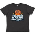 thumbnail image 3 of Inktastic I'd Rather Be Playing Basketball Youth T-Shirt, 3 of 5