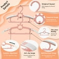 thumbnail image 3 of Funamily Baby Nursery Closet Hangers 40pcs, 11"-14.6" Extendable Newborn Children Coat Clothes. Pink, 3 of 6