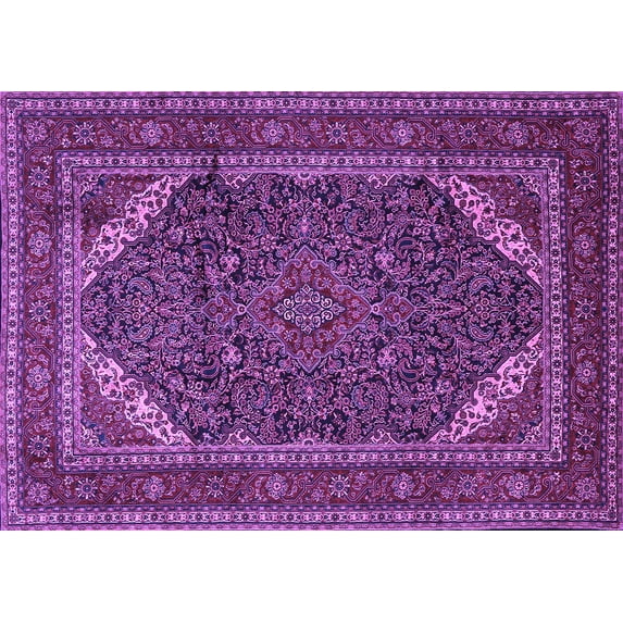 Ahgly Company Indoor Rectangle Persian Purple Traditional Area Rugs, 3' x 5'
