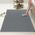 thumbnail image 2 of 58 x 32 Extra Large Shower Mat for Shower Stall Tub, Non Slip Bath Mat Bathroom Accessories, PVC Mats for Shower and Bathroom, Quick Drying, (Gray, 58"x32"), 2 of 5