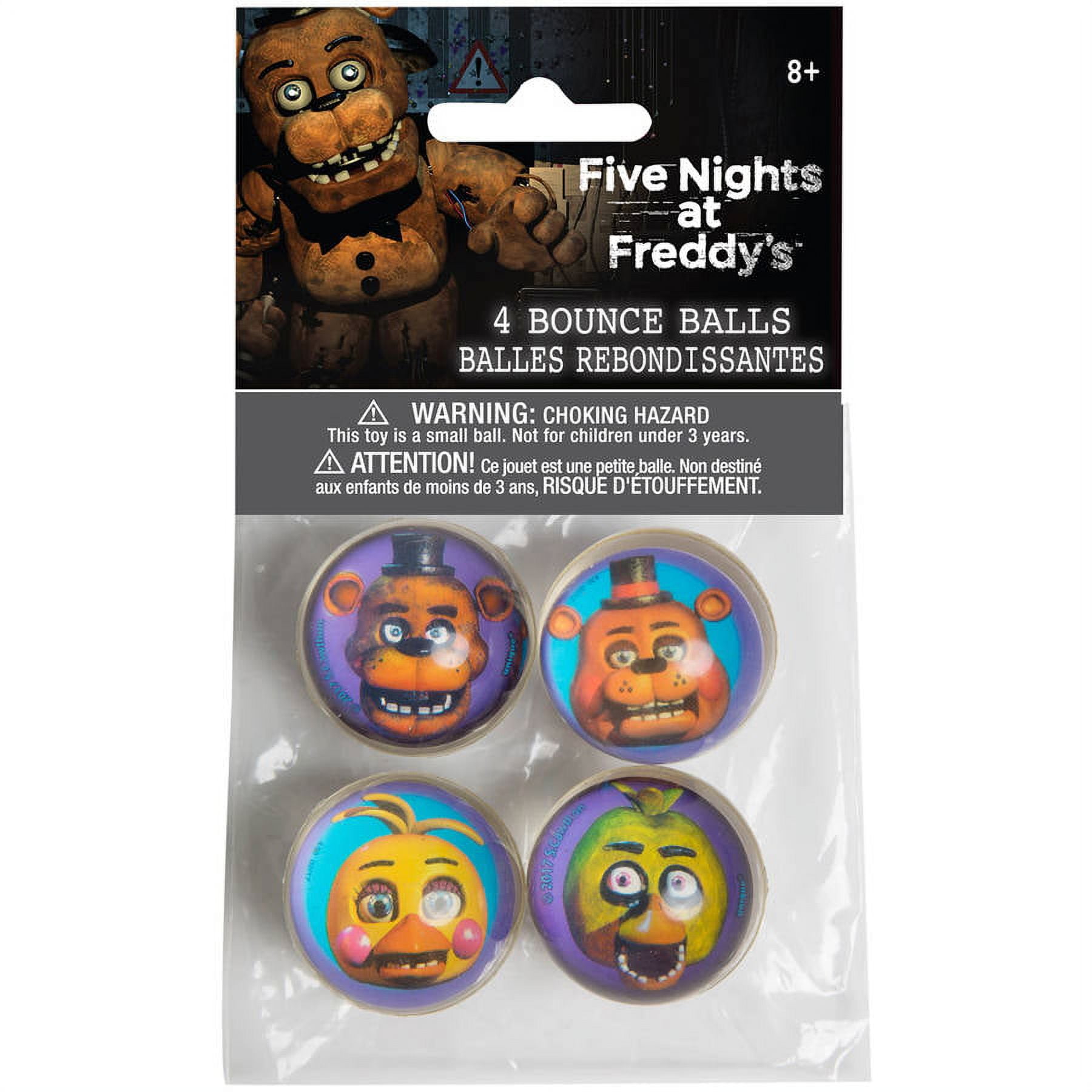 Five Nights at Freddy's Bouncy Ball Party Favors, 4ct 